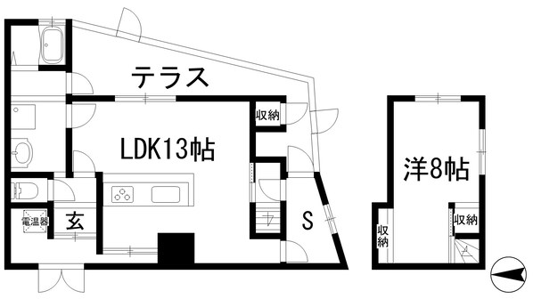 下加茂1丁目戸建の物件間取画像